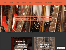 Tablet Screenshot of drowninginguitars.com